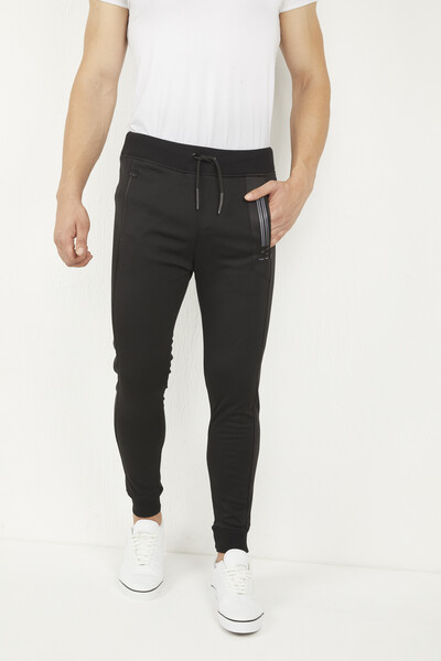 VOLTAJ - Черные спортивные штаны с аквалангом (1)