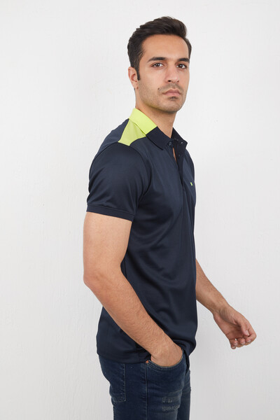 VOLTAJ - Мужская футболка с короткими рукавами и воротником с воротником-поло (1)
