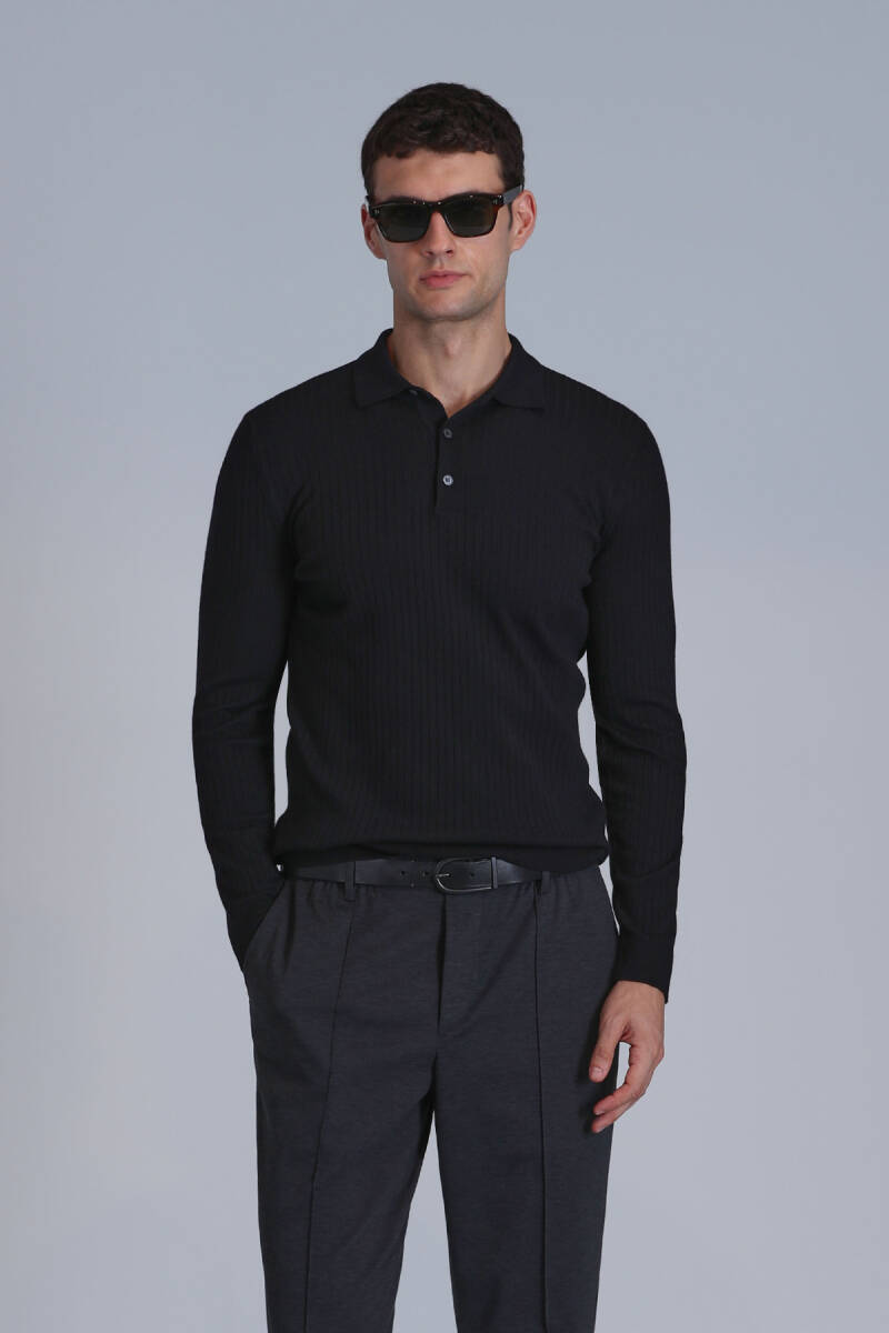 Aden Men's Sweater Black - 1