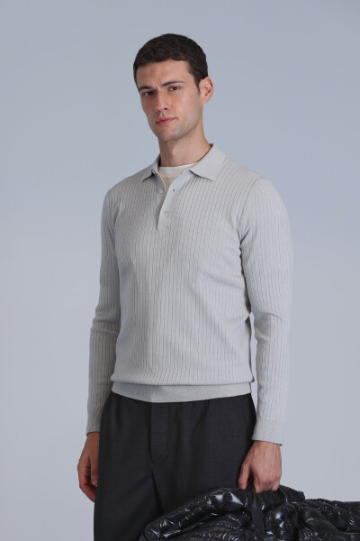 Aden Men's Sweater Light Gray - 3