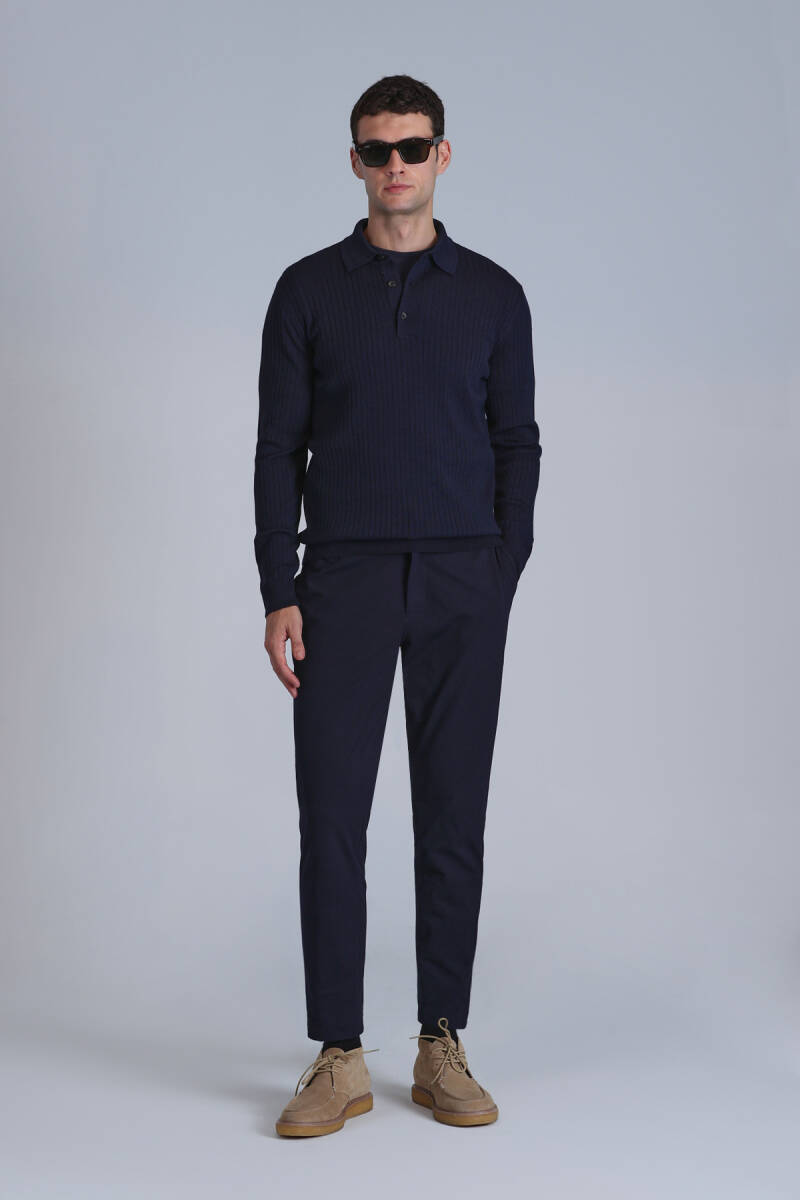 Aden Men's Sweater Navy Blue - 2