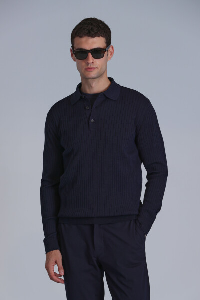 Aden Men's Sweater Navy Blue - 3