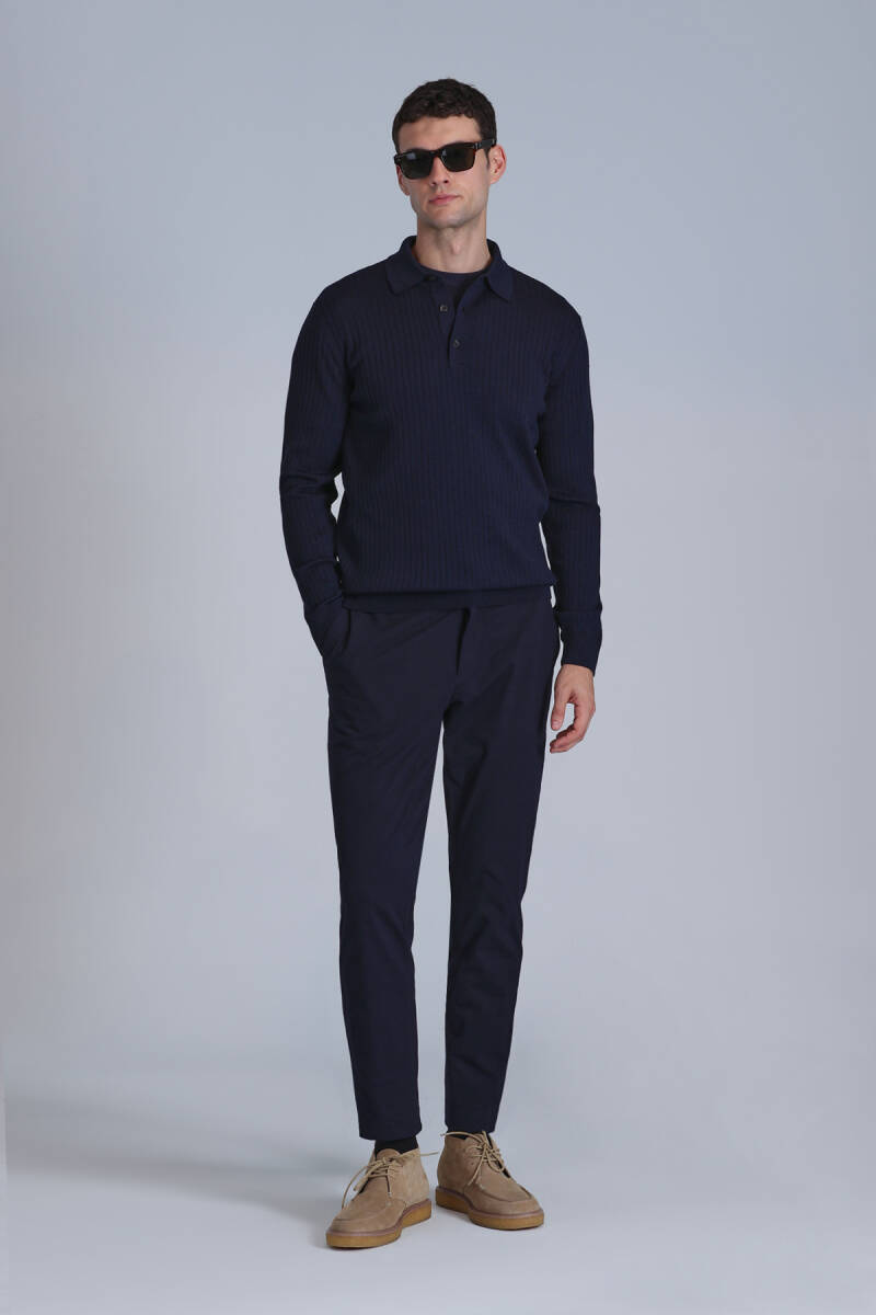 Aden Men's Sweater Navy Blue - 4