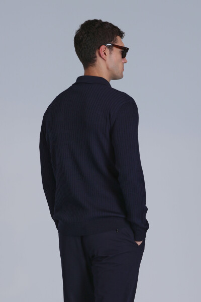 Aden Men's Sweater Navy Blue - 6