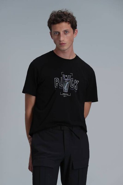 Adrian Modern Graphic T-Shirt Black - 3