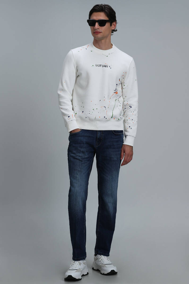 Alexander Erkek Sweatshirt Kırık Beyaz - 2