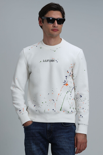 Alexander Men's Sweatshirt Off White - LUFIAN