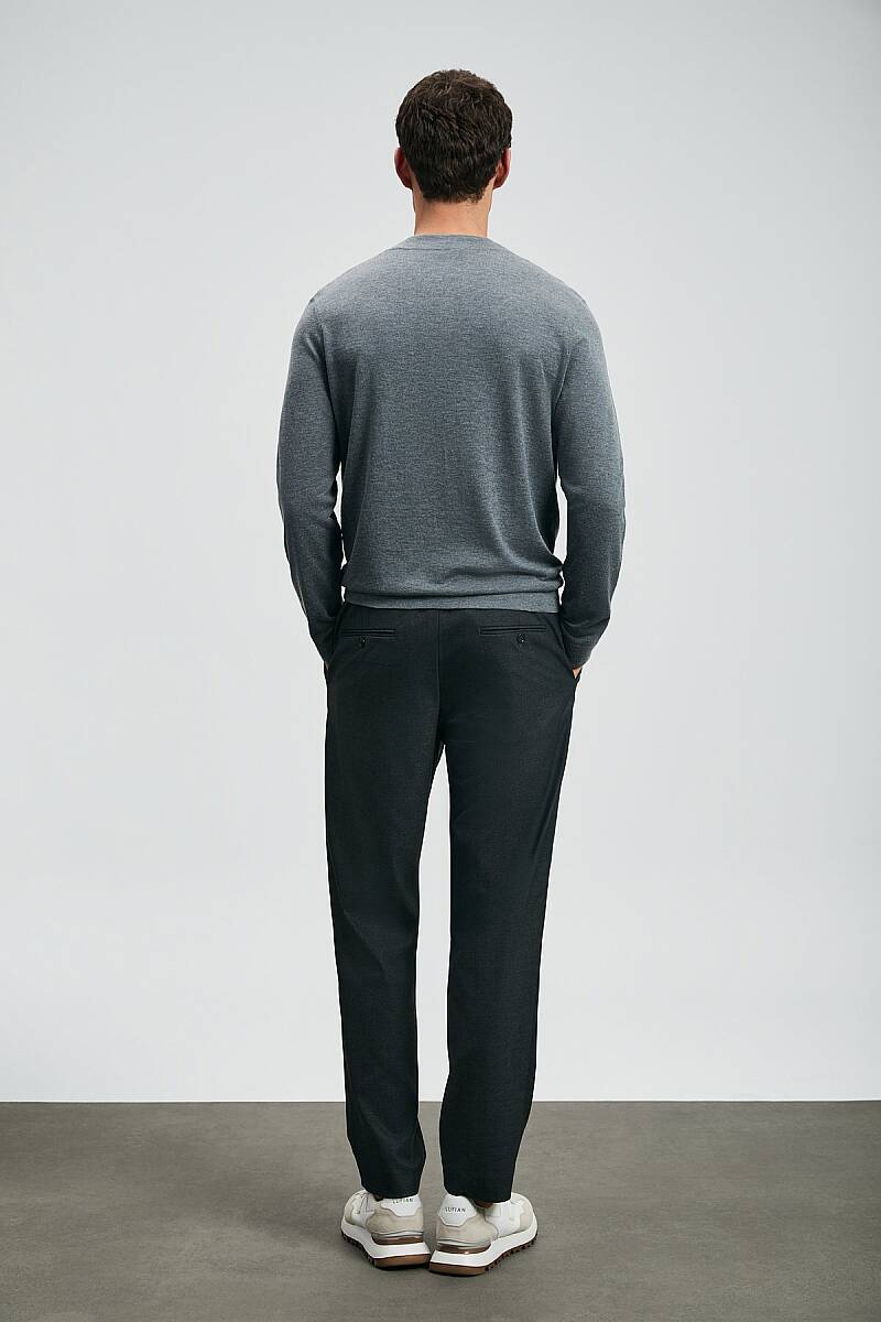 Amber Smart Erkek Chino Pantolon Slim Fit Antrasit - 6