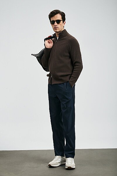 Amber Smart Erkek Chino Pantolon Slim Fit Lacivert - LUFIAN (1)