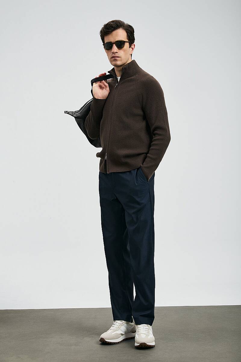 Amber Smart Erkek Chino Pantolon Slim Fit Lacivert - 2
