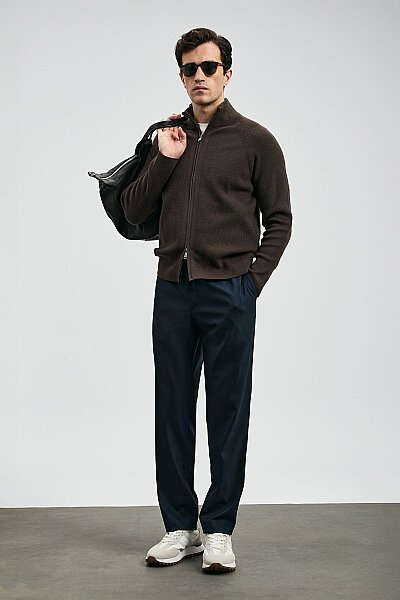 Amber Smart Erkek Chino Pantolon Slim Fit Lacivert - 3