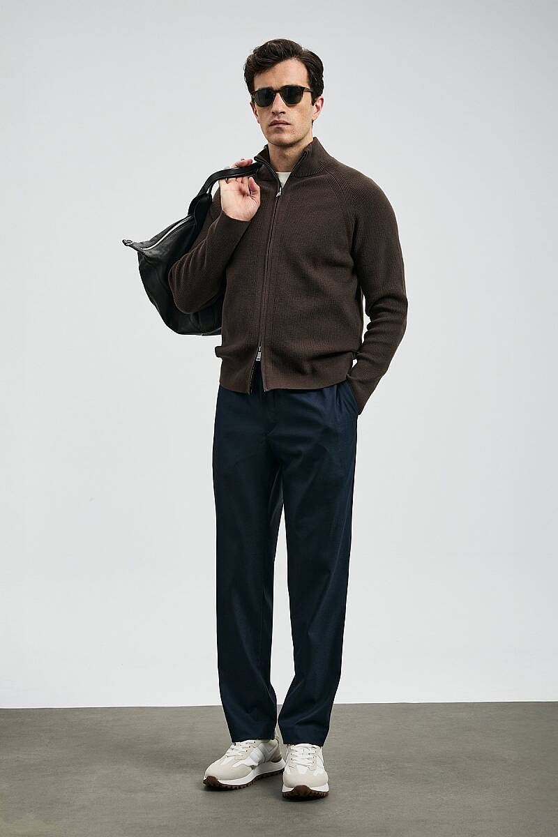 Amber Smart Erkek Chino Pantolon Slim Fit Lacivert - 3