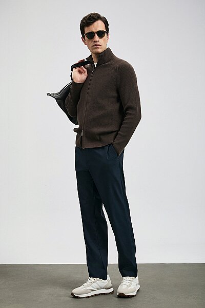 Amber Smart Erkek Chino Pantolon Slim Fit Lacivert - 5