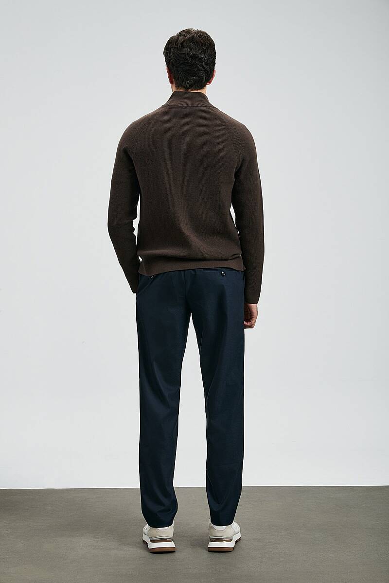 Amber Smart Erkek Chino Pantolon Slim Fit Lacivert - 6