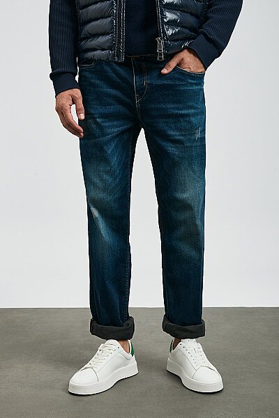 Anatol Spor Jean Erkek Pantolon Straight Fit Mavi - 4