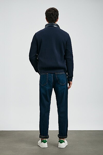Anatol Spor Jean Erkek Pantolon Straight Fit Mavi - 5