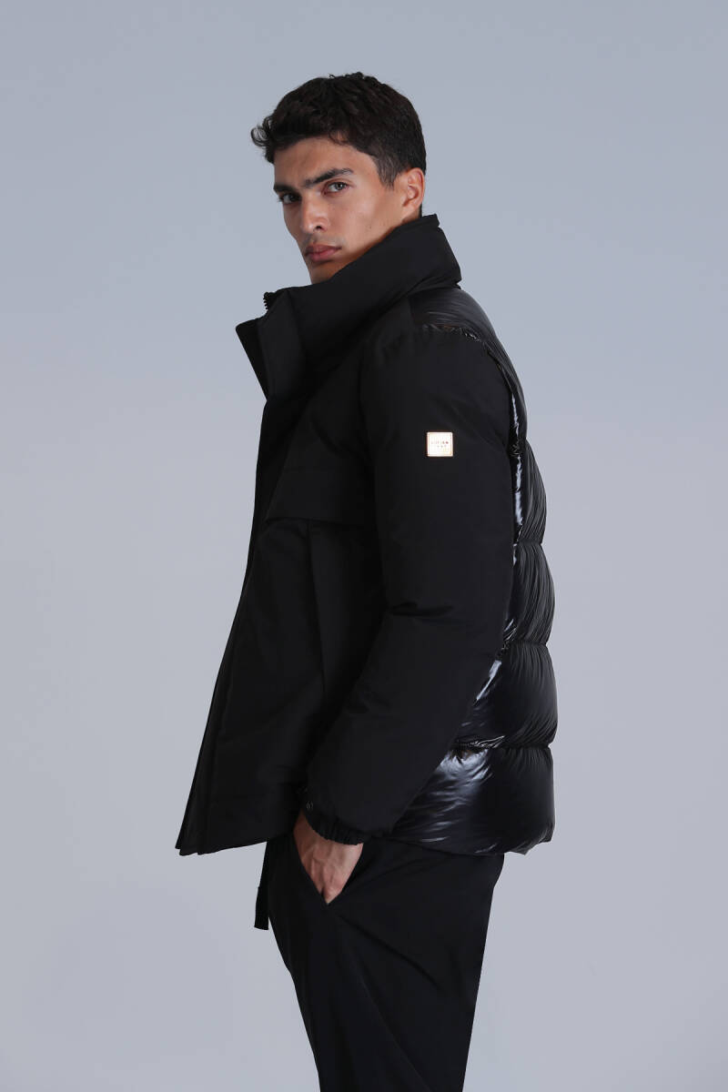 Andor Goose Down Men's Coat Black - 5