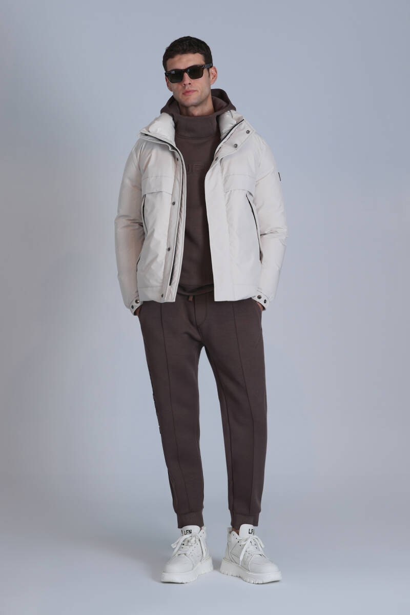 Andor Goose Down Men's Coat Stone - 1