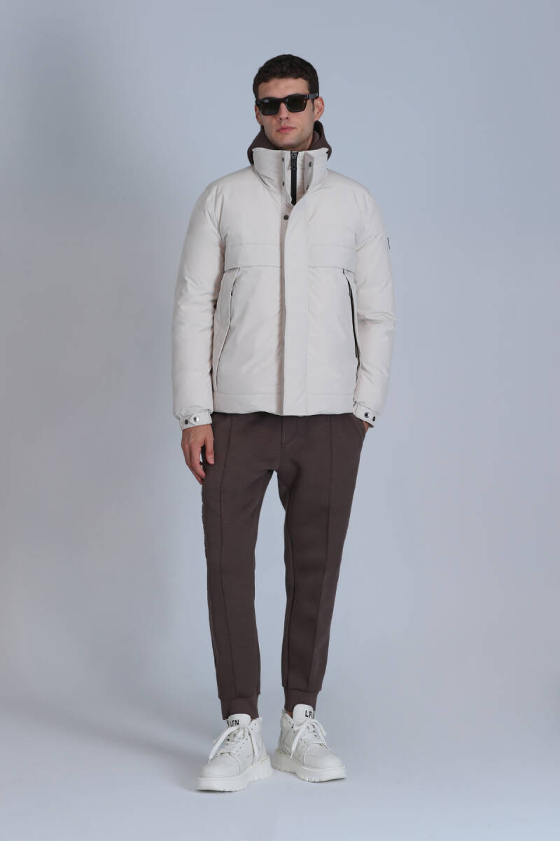 Andor Goose Down Men's Coat Stone - 2