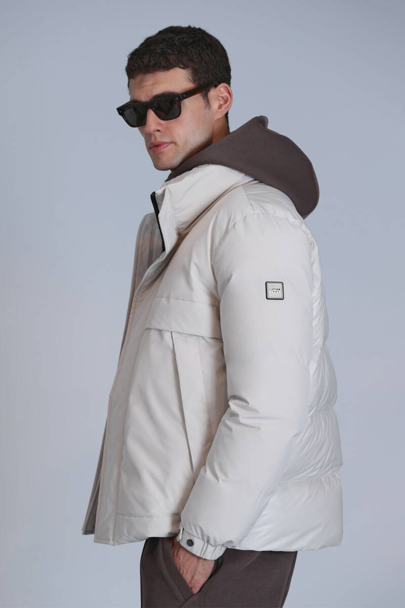 Andor Goose Down Men's Coat Stone - 3