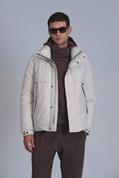 Andor Goose Down Men's Coat Stone - 5