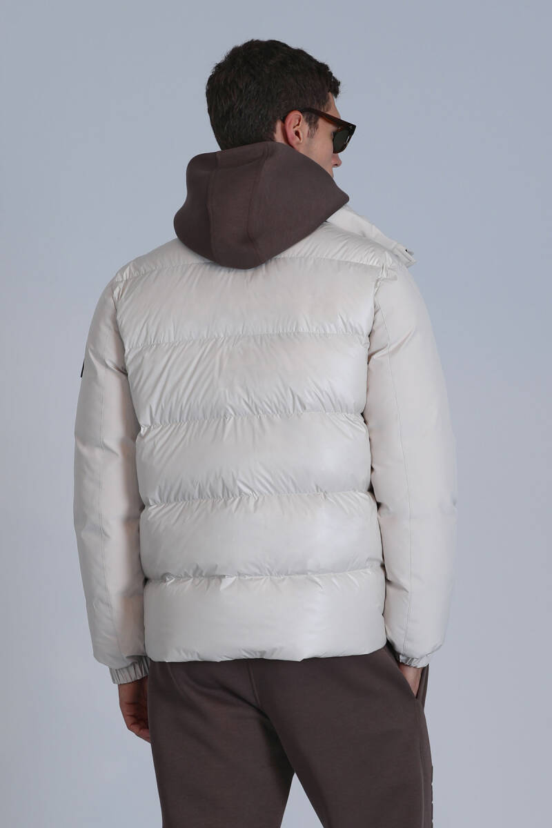 Andor Goose Down Men's Coat Stone - 6