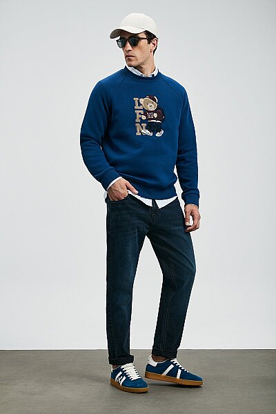 Andrea Spor Jean Erkek Pantolon Slim Fit Mavi - 4