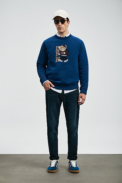 Andrea Spor Jean Erkek Pantolon Slim Fit Mavi - 5