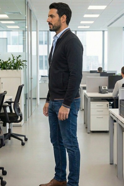 Andy Full Zip Sweatshirt Black - 5