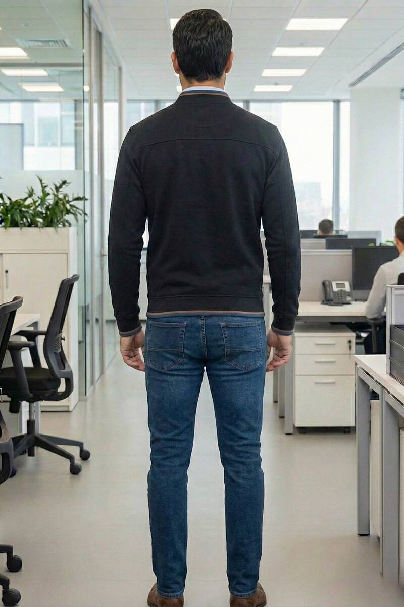 Andy Full Zip Sweatshirt Black - 6