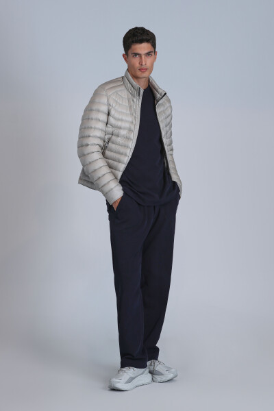 Andy Goose Down Men's Coat Beige - LUFIAN