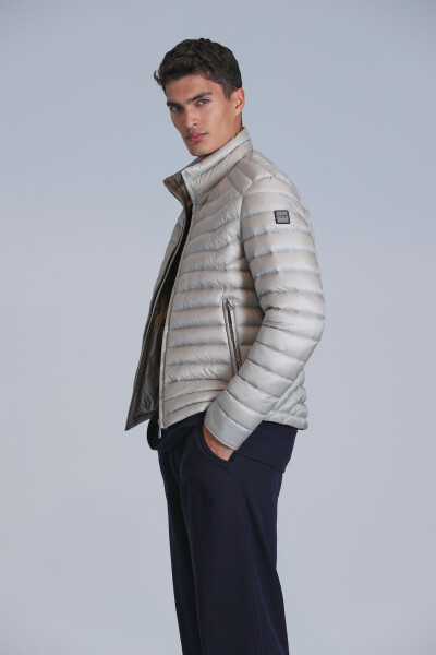 Andy Goose Down Men's Coat Beige - 3