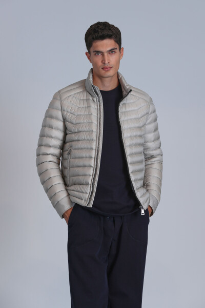 Andy Goose Down Men's Coat Beige - 5