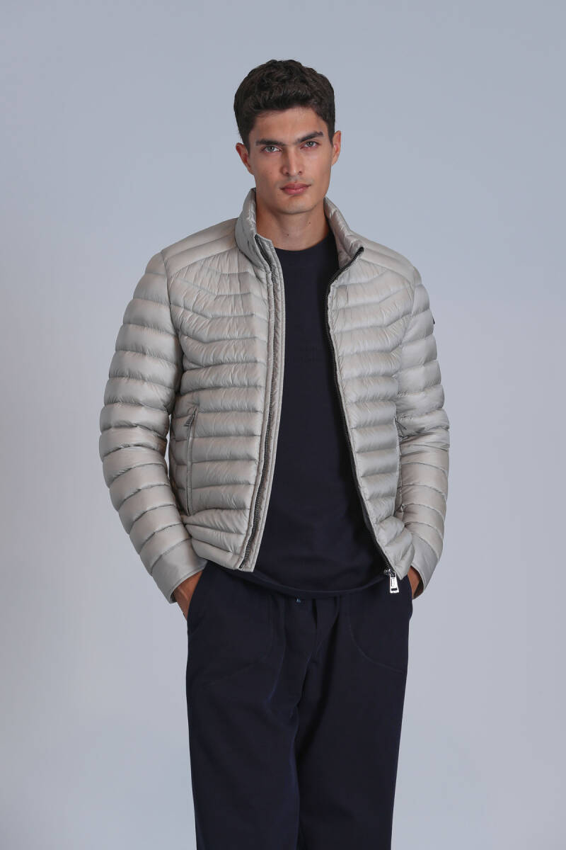 Andy Goose Down Men's Coat Beige - 5