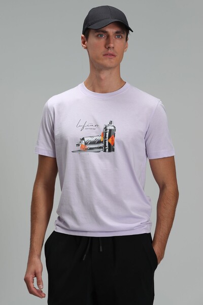Lufian - Andy Modern Grafik T- Shirt