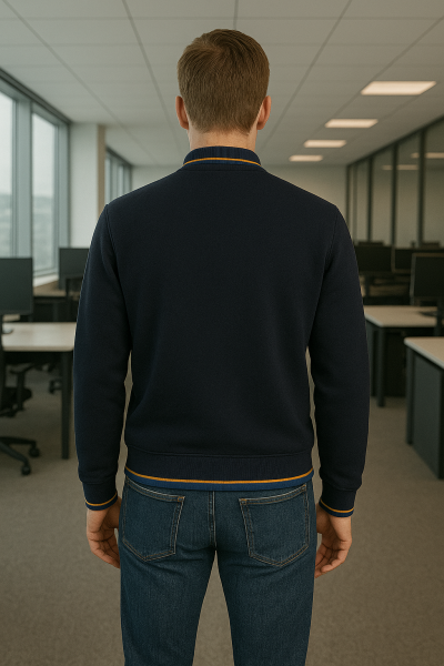 Andy Tam Fermuarlı Sweatshirt Siyah - 4