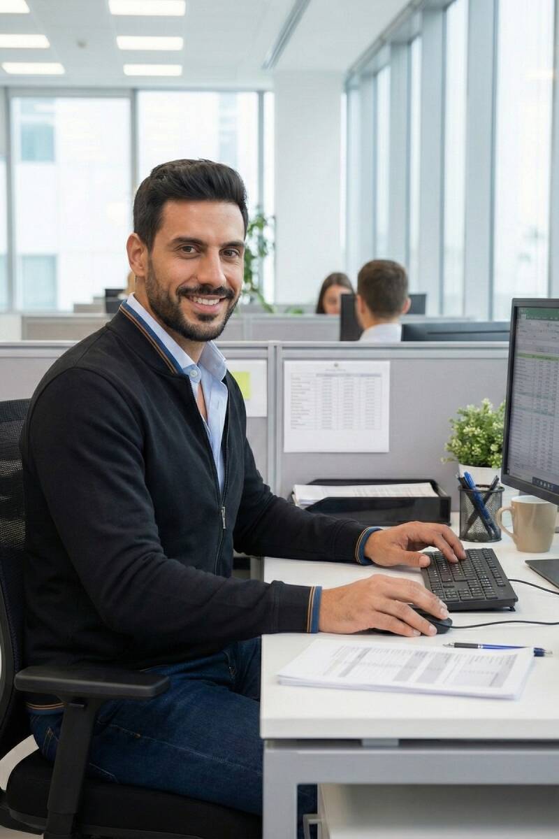 Andy Tam Fermuarlı Sweatshirt Siyah - 1