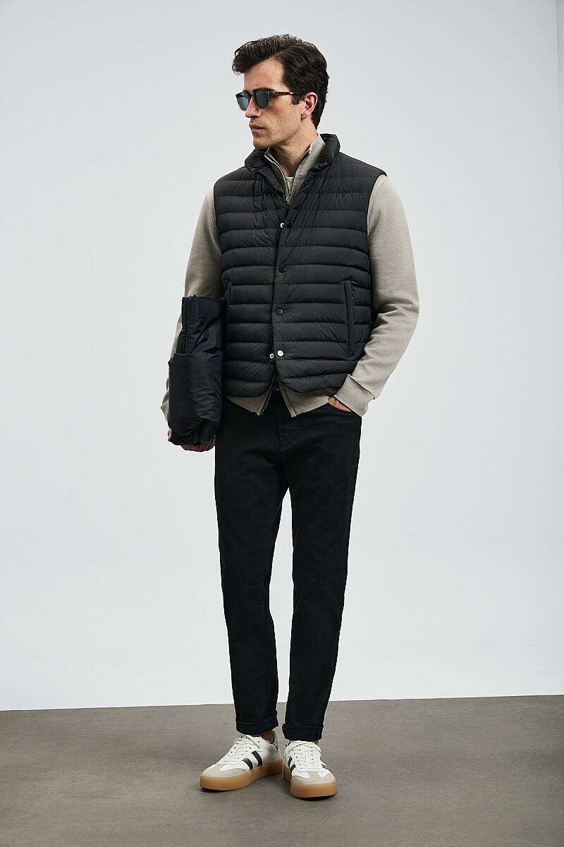 Anton Smart Jean Erkek Pantolon Slim Fit Siyah - 1