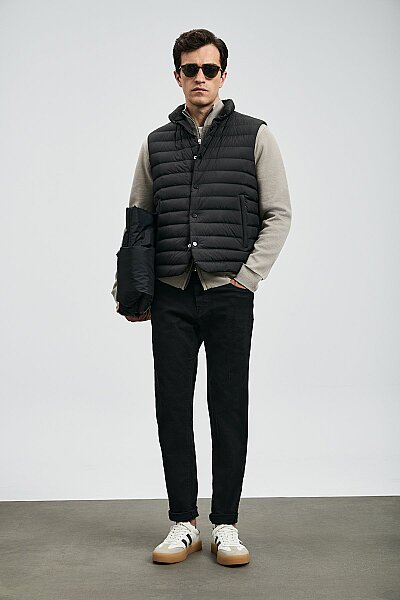 Anton Smart Jean Erkek Pantolon Slim Fit Siyah - 4