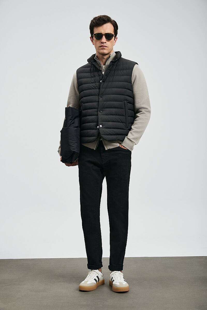 Anton Smart Jean Erkek Pantolon Slim Fit Siyah - 4