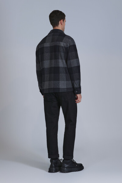 Anton Smart Jean Erkek Pantolon Slim Fit Siyah - 6