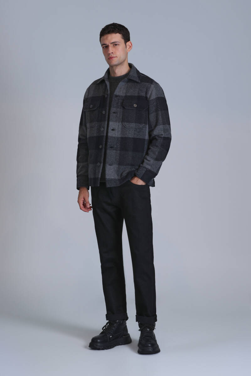 Anton Smart Jean Men's Pants Slim Fit Black - 1