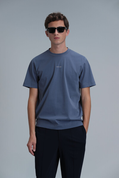 Antony Modern Graphic T-Shirt Dark Blue 