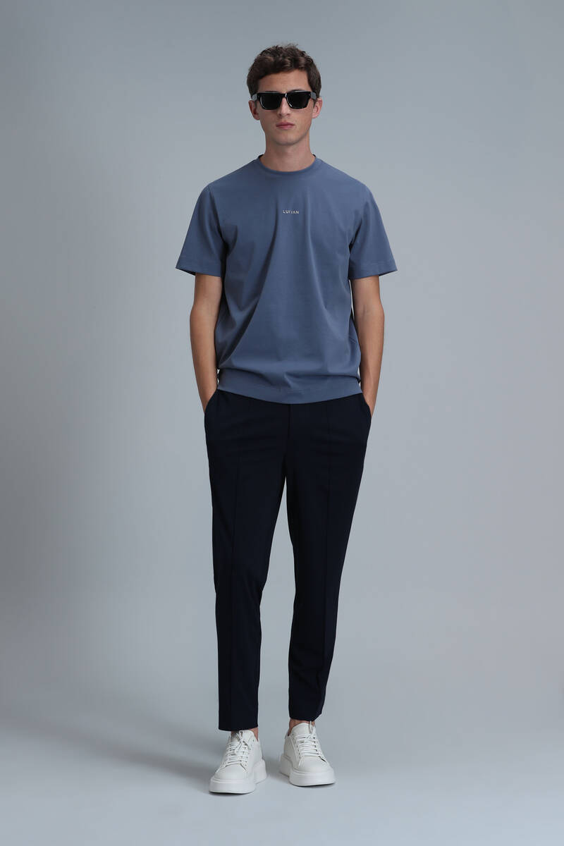Antony Modern Graphic T-Shirt Dark Blue - 2