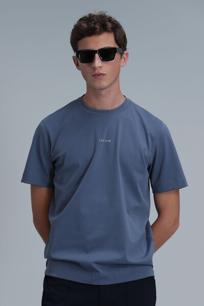 Antony Modern Graphic T-Shirt Dark Blue - 3