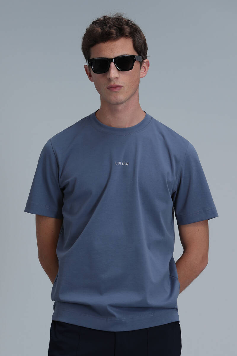 Antony Modern Graphic T-Shirt Dark Blue - 3