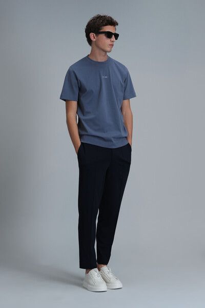 Antony Modern Graphic T-Shirt Dark Blue - 4