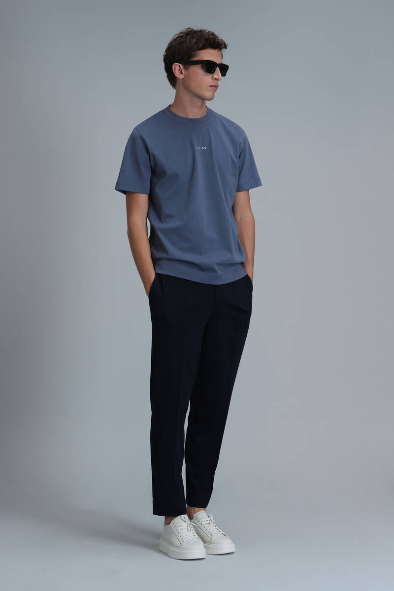 Antony Modern Graphic T-Shirt Dark Blue - 4