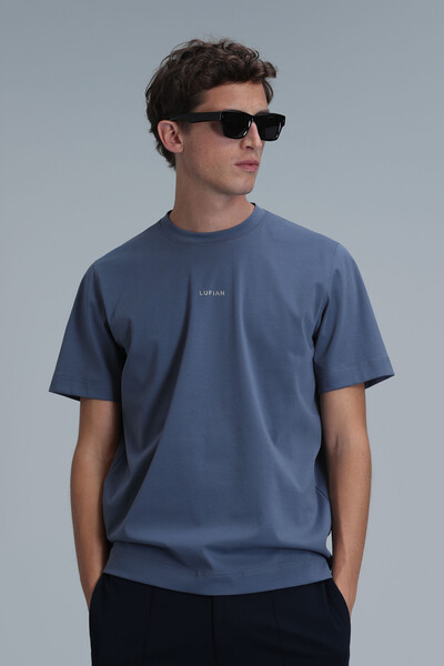 Antony Modern Graphic T-Shirt Dark Blue - 5