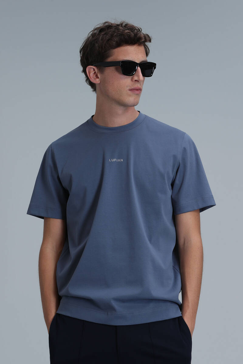 Antony Modern Graphic T-Shirt Dark Blue - 5